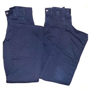 📓👖 2 pair Chaps school uniform navy pants